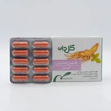 کپسول جین سین گل دارو بسته 30 عددی 3 کپسول جین سین گل دارو بسته 30 عددی