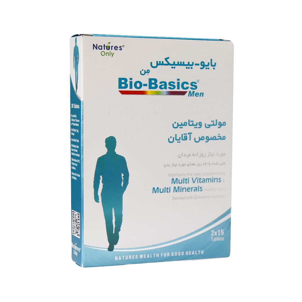 مولتی ویتامین بایوبیسیکس آقایان نیچرز اونلی 30 عددی 1 مولتی ویتامین بایوبیسیکس آقایان نیچرز اونلی